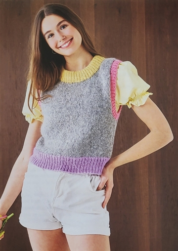 Vest i pastelfarver i Alice by Permin